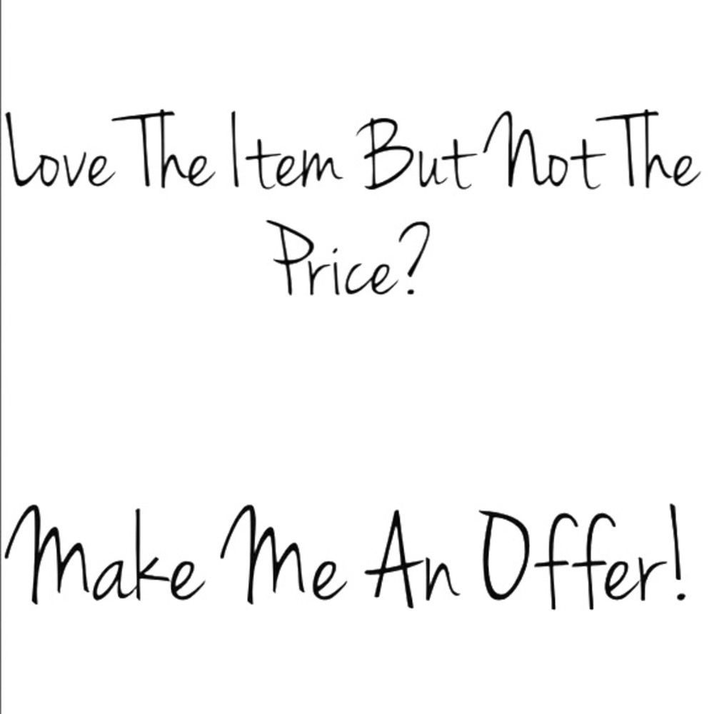 i am willing to accept reasonable offers ❤️